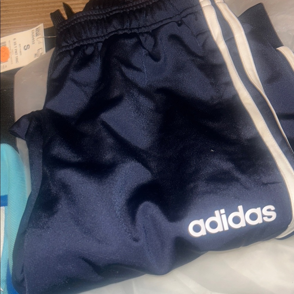 Adidas Kids Dark Blue Athletic Sweatpants